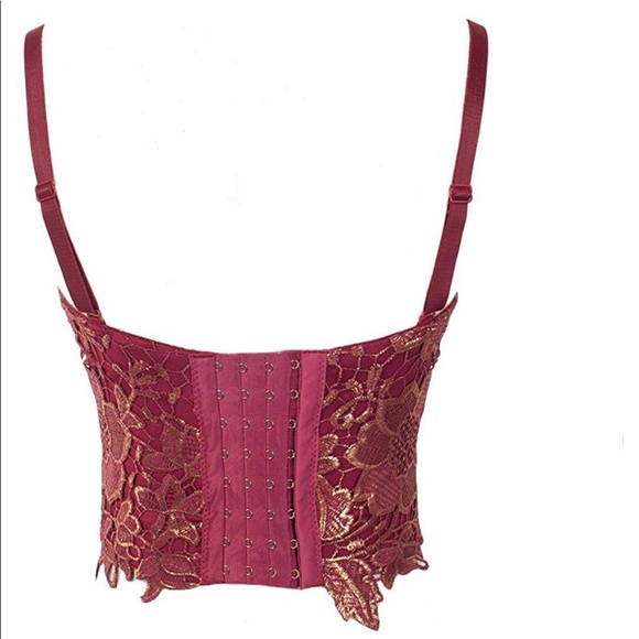 Floral corset crop top small - Picture 2 of 2